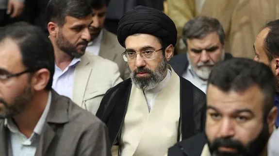 Mojtaba Khamenei seen among supporters and officials in Tehran