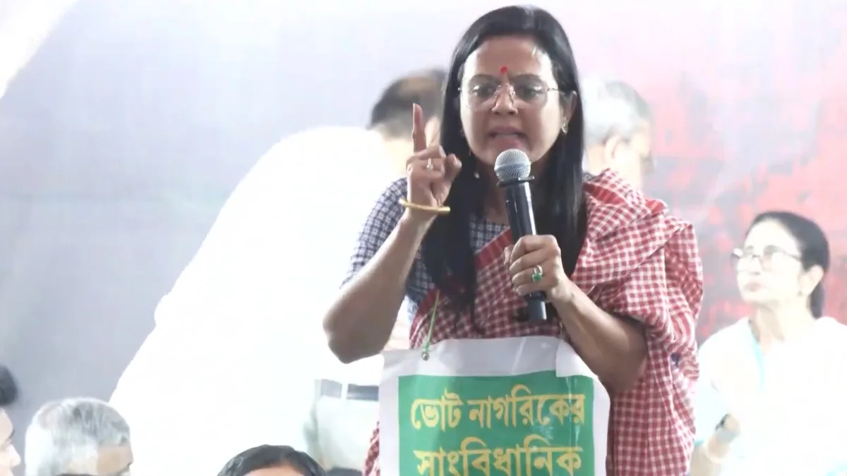 Those who don’t support TMC are not Bengalis, have no right to stay in Bengal: Mahua Moitra during SIR protest