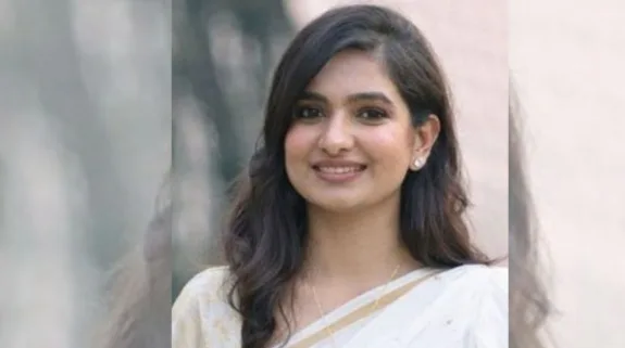 Barabati-Cuttack MLA Sofia Firdous smiling in a saree