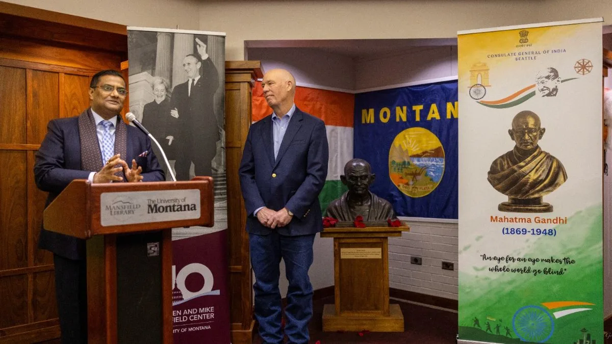 First bust of Mahatma Gandhi unveiled in US’s Montana state