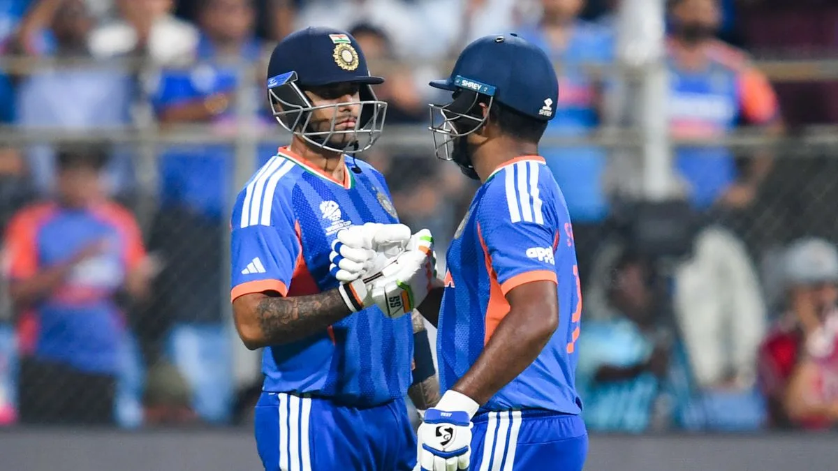 Samson blitz powers India to 253/7 against England in ICC T20 WC semifinal