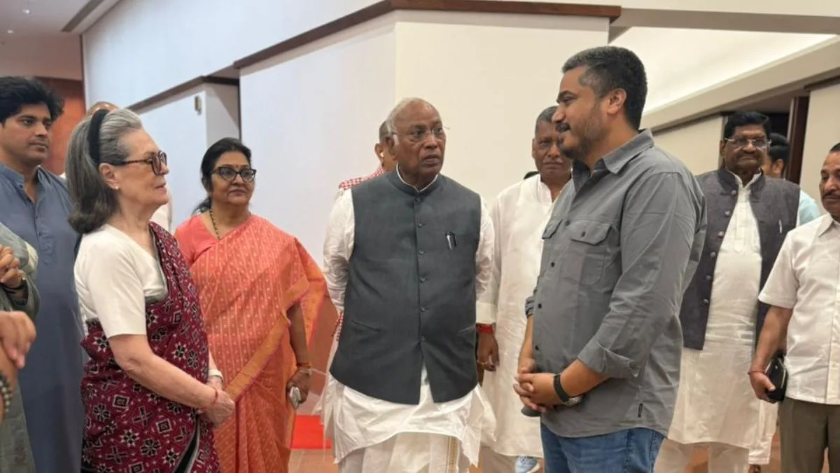 Ajit Pawar’s nephew Rohit meets Sonia Gandhi, Kharge, Digvijay, Chidambaram