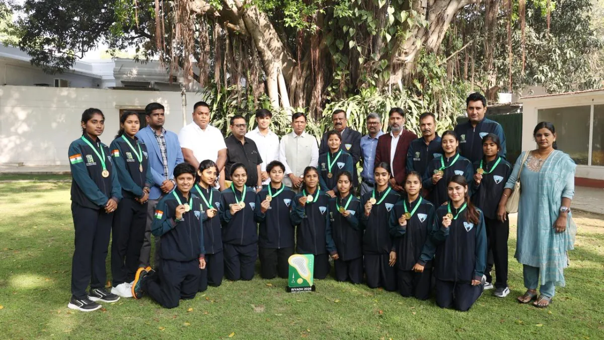 Sports Min Mandaviya lauds India’s Lacrosse gold-winning teams, calls for LA28 push