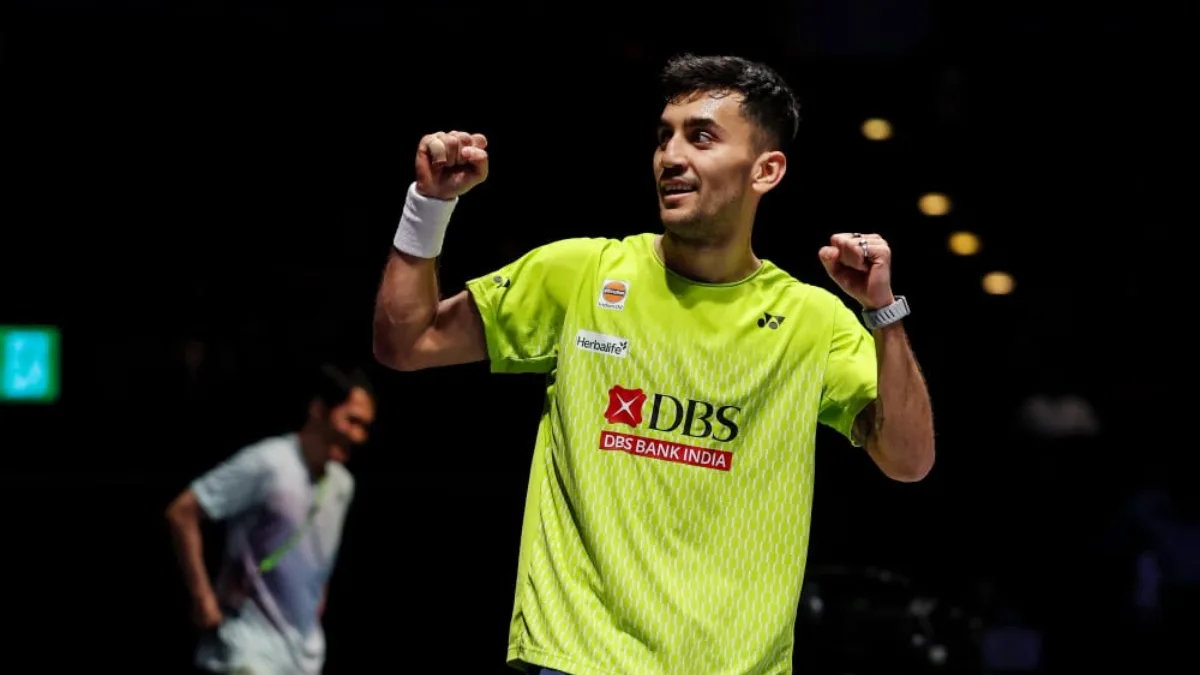 Lakshya Sen storms into final with sensational win over Victor Lai in the All-England Open badminton championship in Birmingham on Saturday. Mandatory photo credit: Badminton Photo/BWF