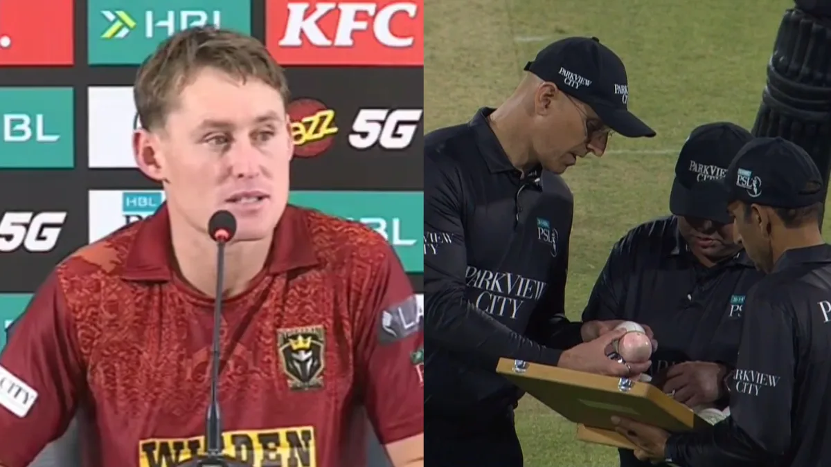 “Never seen anything like this”: Australian star shocked as PSL ball changes colour in bizarre incident