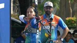 Ridhi Phor takes the silver medal at the Asia Cup Stage 1 in Bangkok (PC: World Archery)
