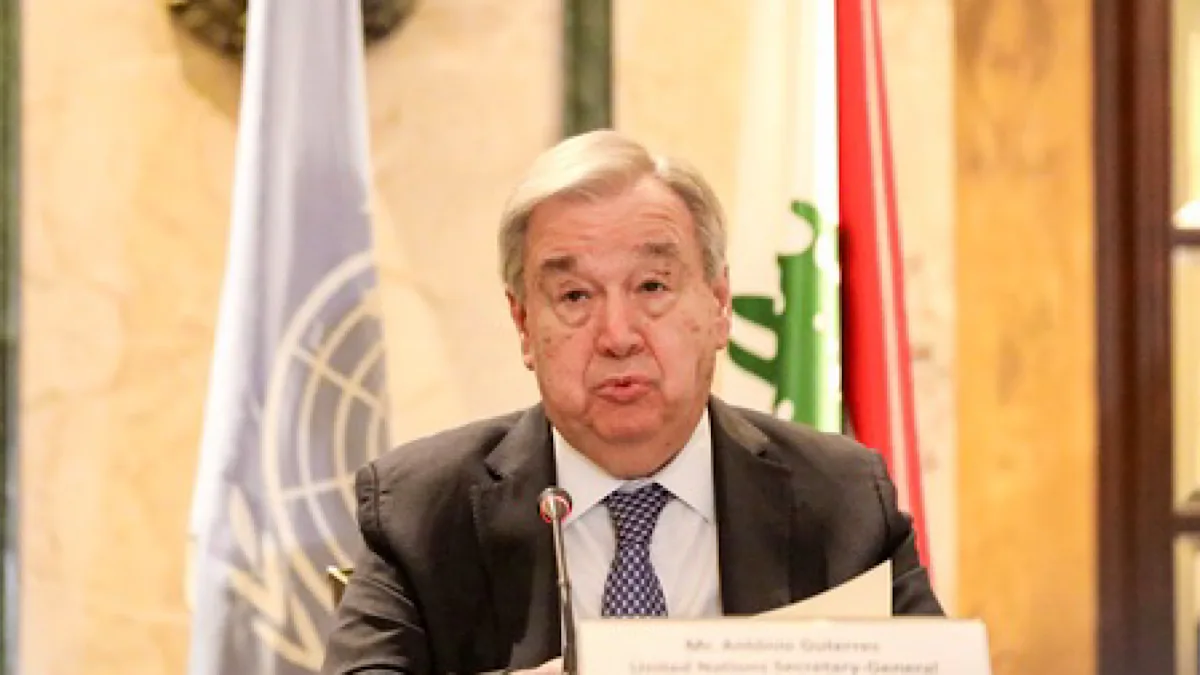 UN chief welcomes Israel-Lebanon ceasefire, urges full compliance with international law