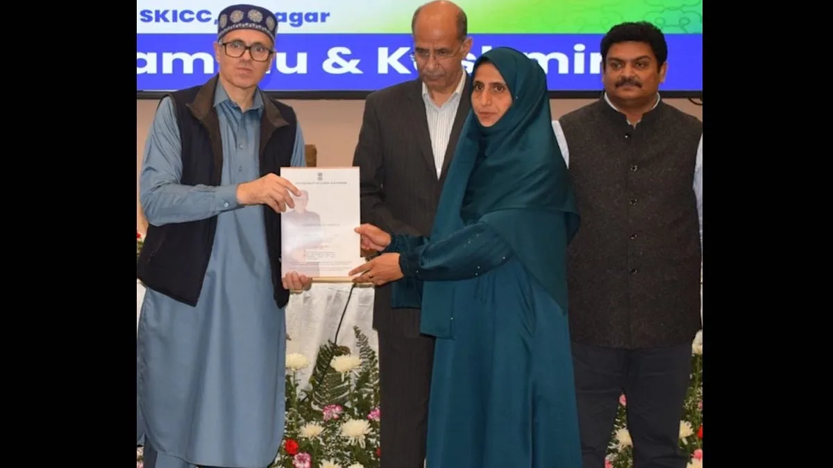 J&K CM Omar Abdullah hands over appointment letters to 90 beneficiaries under RAS