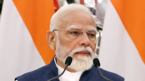 Prime Minister Narendra Modi speaking at an event