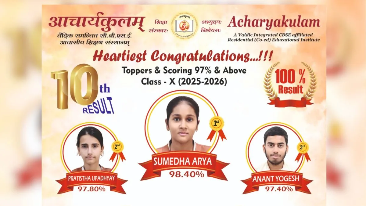 CBSE Class 10 Results: Baba Ramdev’s Acharyakulam shines with 100 per cent result
