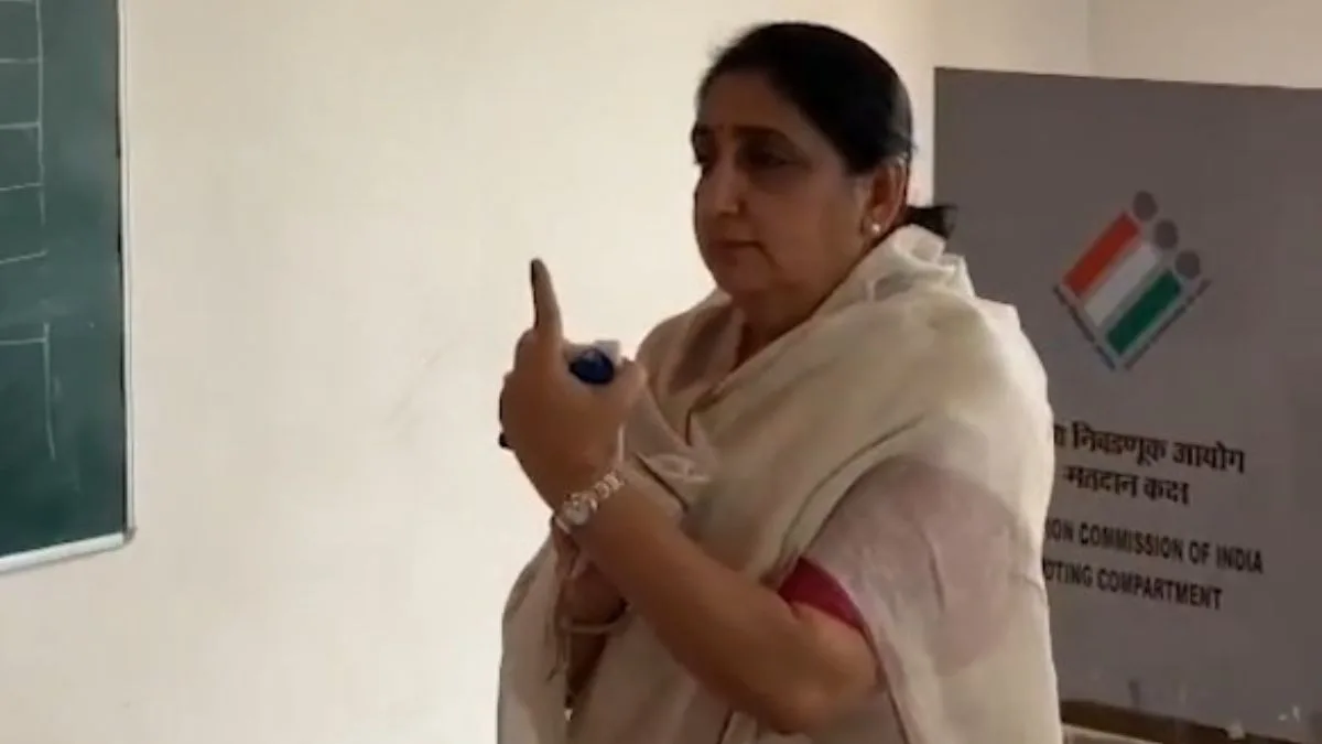 Baramati by-election: Sunetra Pawar casts vote, says people know ‘Dada’s work’