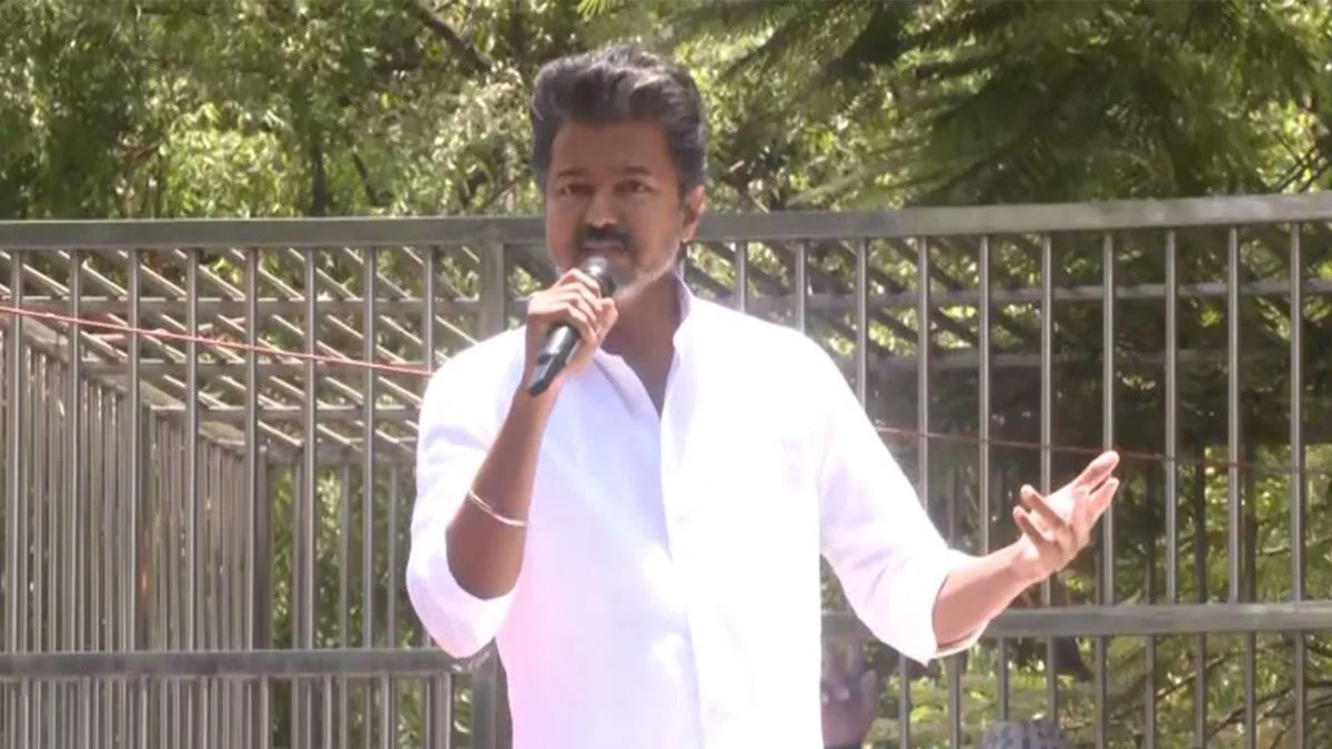 ‘Evil force that cannot ensure your safety’: Vijay goes after DMK as he files nomination from Tiruchy East