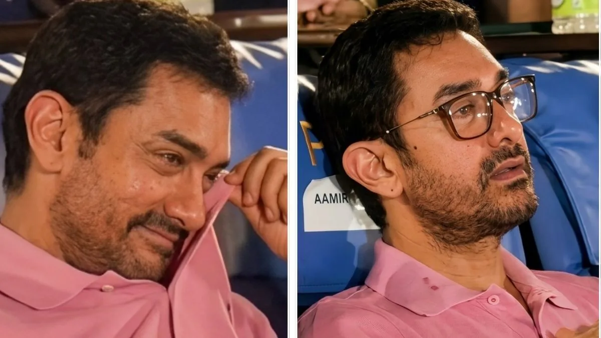 Watch: Aamir Khan breaks down in tears watching son Junaid in ‘Ek Din’; emotional scene stuns entire crowd