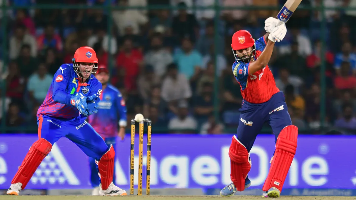 Delhi Capitals' captain Shreyas Iyer plays a shot during the Indian Premier League (IPL) 2026 match between Delhi Capitals and Punjab Kings at Arun Jaitley Stadium in New Delhi on Saturday, April 25, 2026. (IANS/Qamar Sibtain)
