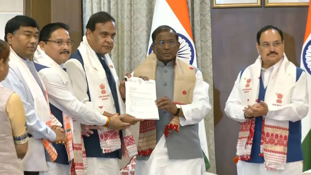 Assam: Himanta Biswa Sarma meets Governor, formally stakes claim to form government