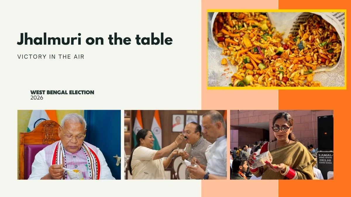 In Pictures: Here’s how people are celebrating BJP’s West Bengal victory with jhalmuri moments everywhere