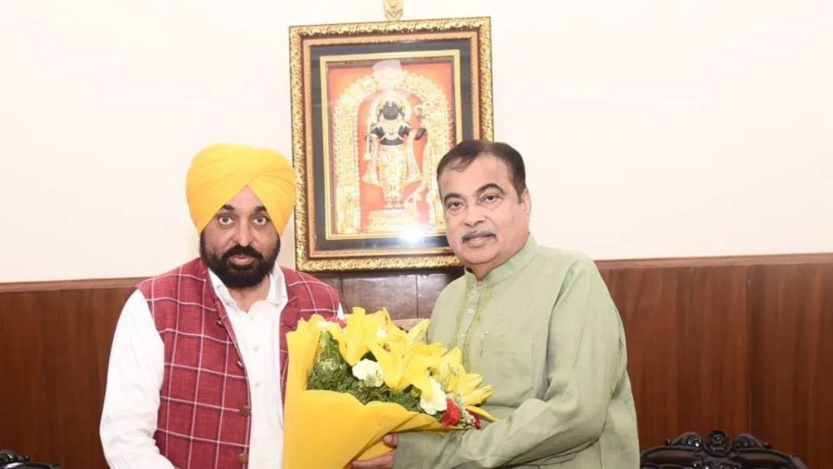 Bhagwant Mann meets Nitin Gadkari; Centre promises ₹400 crore for state projects