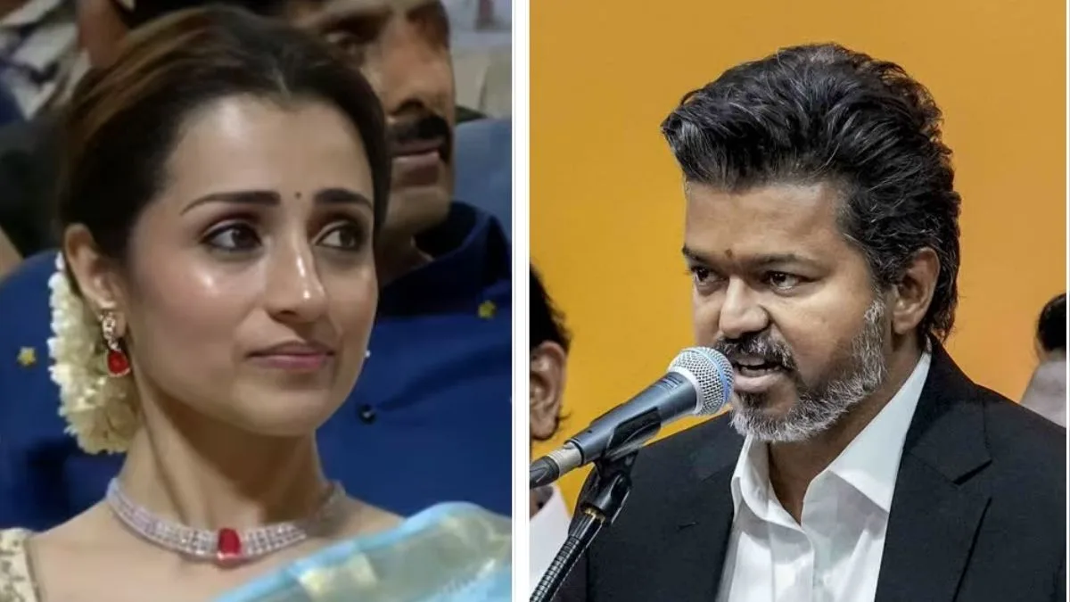 WATCH: Vijay’s oath made history: Wife and children skipped it, Trisha didn’t, and she brought tears