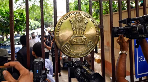 Delhi High Court building as court upholds Centre’s temporary Telegram restrictions ahead of NEET re-examination