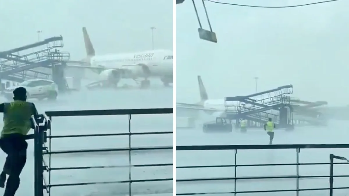 VIDEO: Storm fury in Delhi leaves three Air India planes damaged at airport
