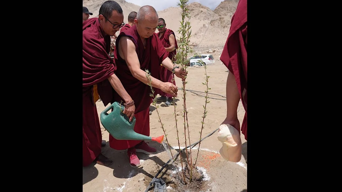 LG Saxena launches plantation drive to protect fragile high-altitude ecosystem of Ladakh
