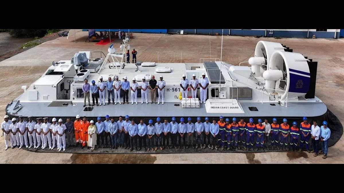 Indian Coast Guard bolsters operational effectiveness with induction of indigenous Air Cushion Vehicle