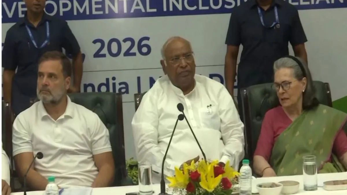 INDIA bloc meets amid alliance strains; Kharge targets Centre on economy and SIR