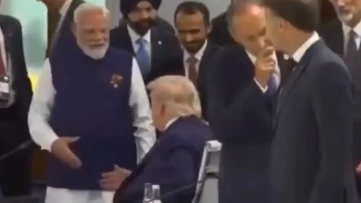 PM Modi, Trump hold brief interaction at G7 Summit in Evian