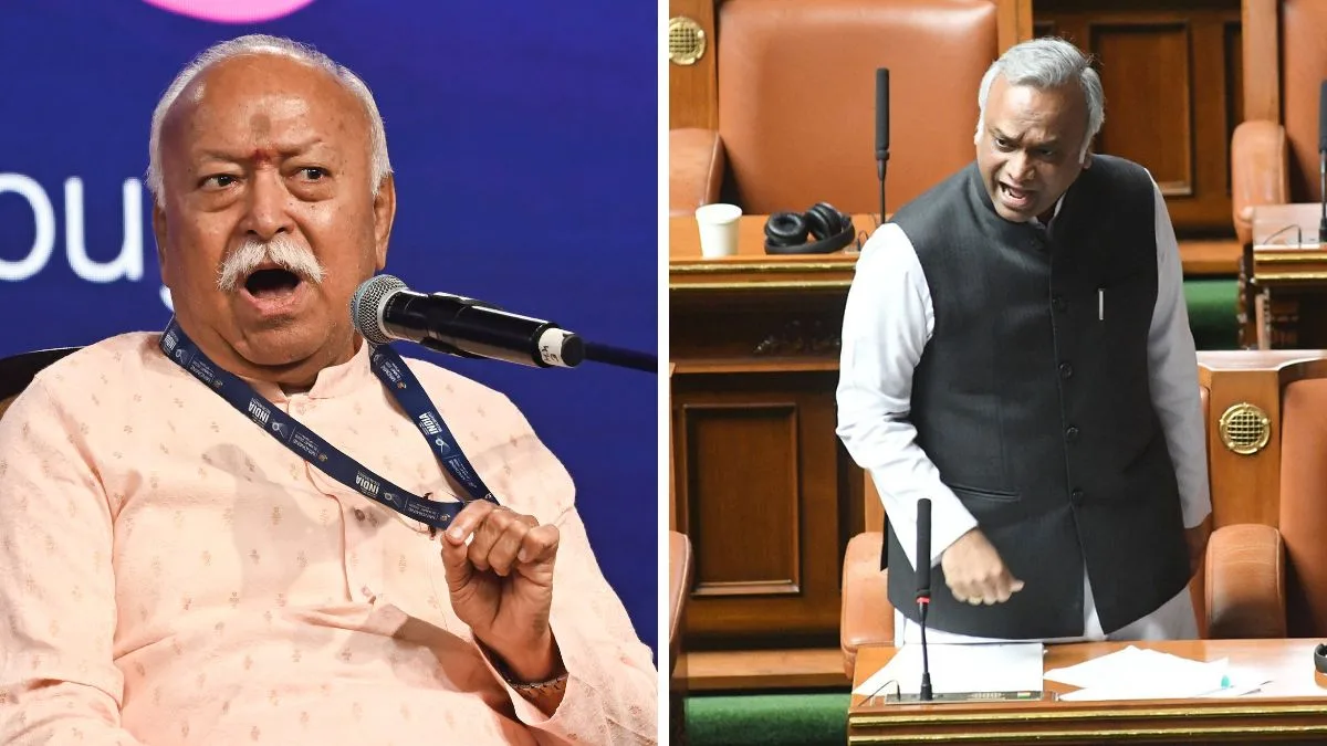 ‘We don’t need to respond’: Mohan Bhagwat rejects questions on RSS accountability, Kharge fires back