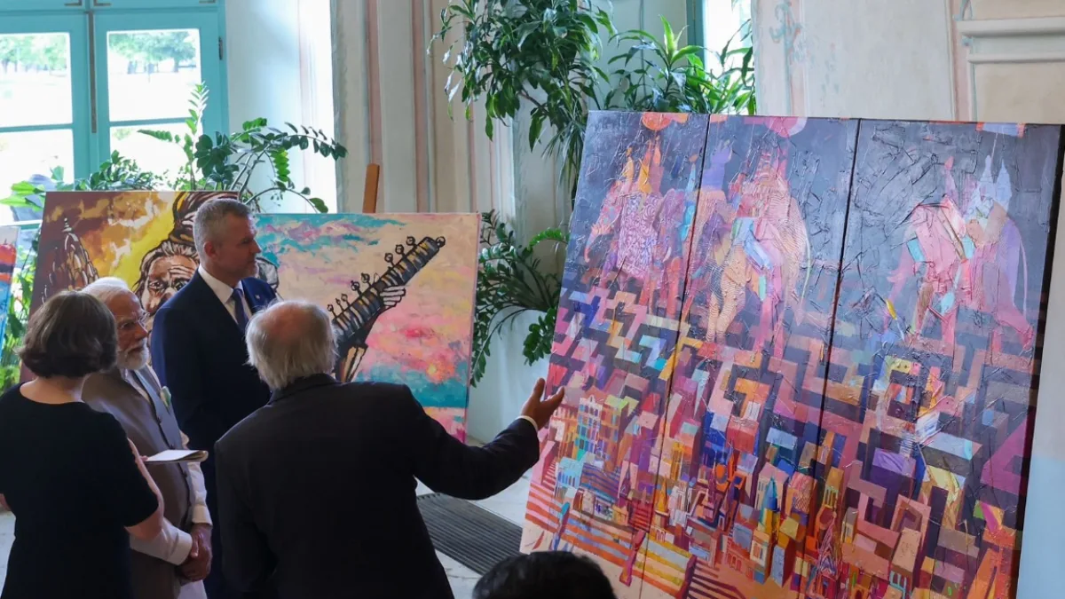 ‘Banaras connect in Bratislava’: PM Modi lauds Varanasi-themed exhibition in Slovakia, says ‘art and culture bring people closer’