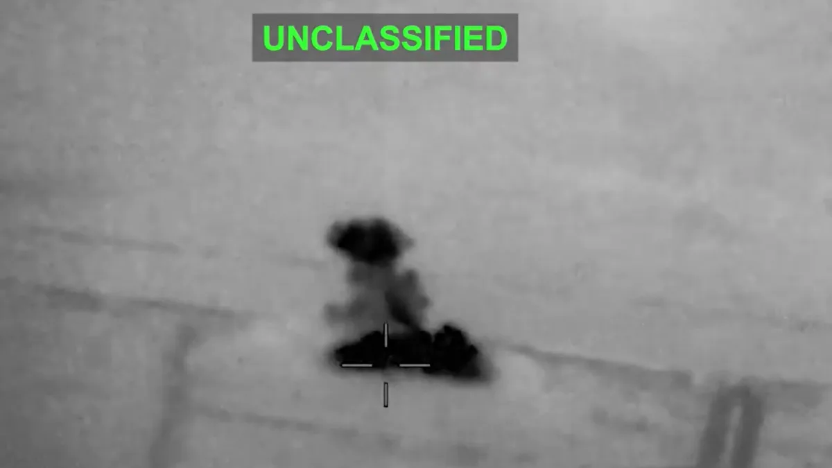 US CENTCOM releases footage of strikes on Iranian missile, drone facilities after Tehran attacks vessel in Hormuz