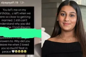 ‘You left me on my birthday…I loved you so much’: Siya Goyal’s Instagram story after killing fiancé