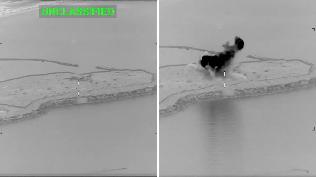 Watch: US military video captures strikes on key Iranian surveillance positions