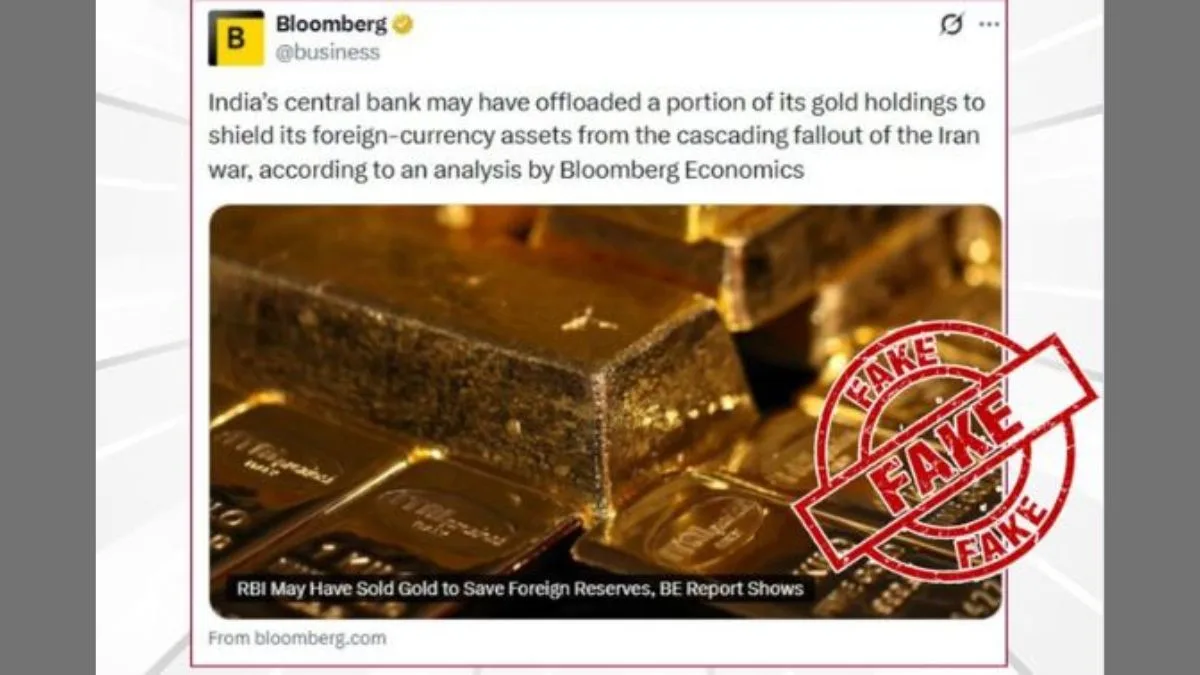 Centre fact checks ‘fake’ Bloomberg report on RBI gold sell-off, says reserves rose to 16.85% as of May 22