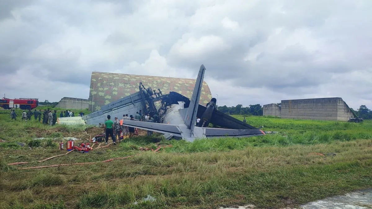 IAF AN-32 aircraft crashes while landing in Assam’s Jorhat
