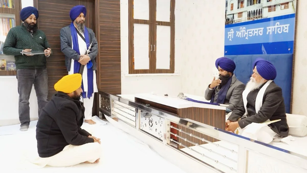 Akal Takht releases video of Bhagwant Mann’s appearance, Punjab CM calls controversial clip AI-generated