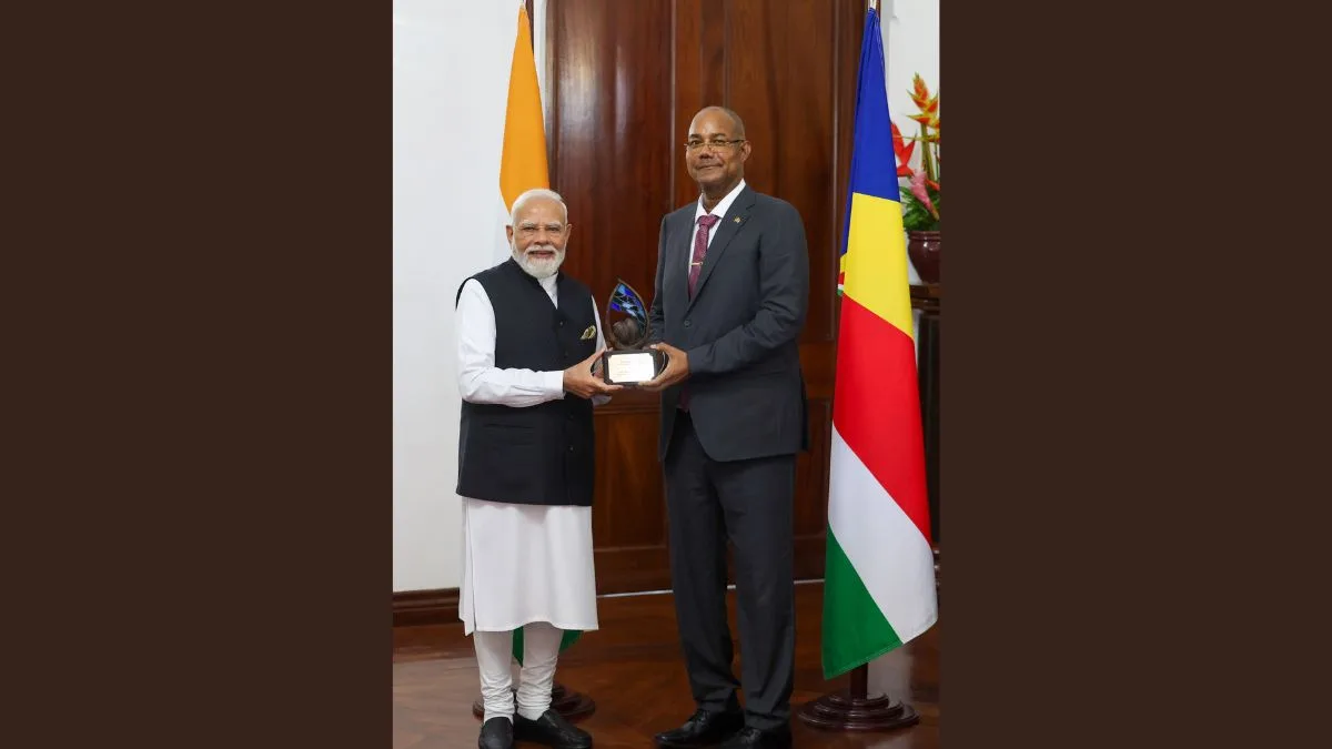 Seychelles confers ‘Guardian of the Blue Horizon’ title on PM Modi