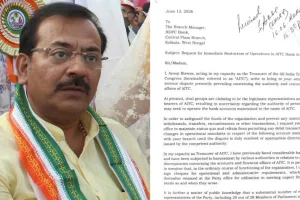 Aroop Biswas writes to HDFC bank asking to freeze TMC account amid political crisis