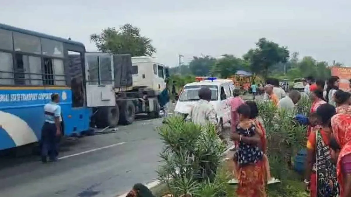 Five killed as state bus rams into trailer on NH-27 in Bengal’s Jalpaiguri, Suvendu announces compensation