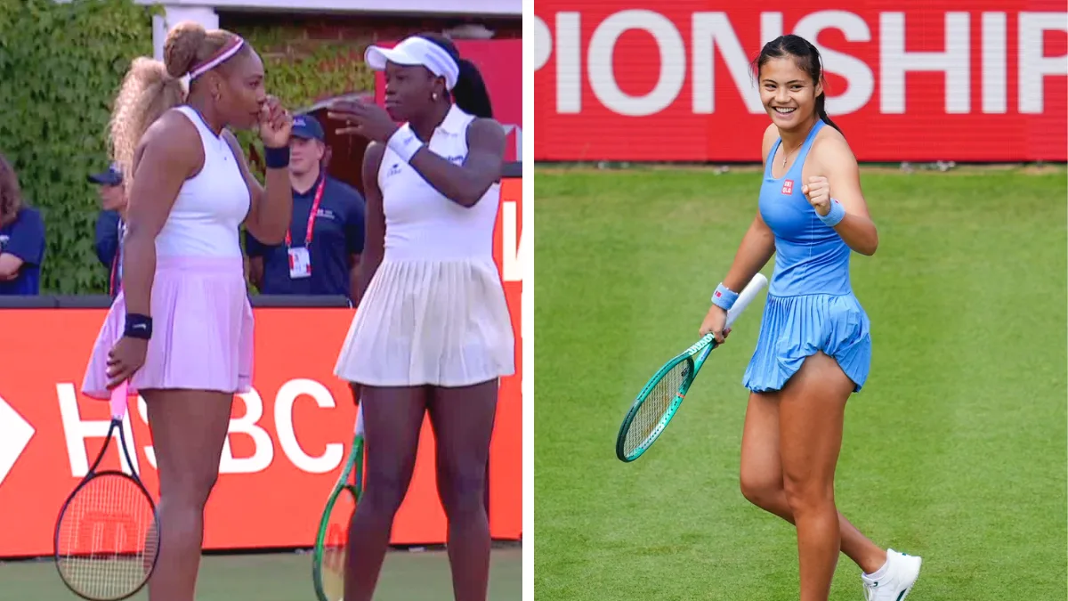Serena Williams marks stunning comeback with doubles win at Queen’s Club; Emma Raducanu advances