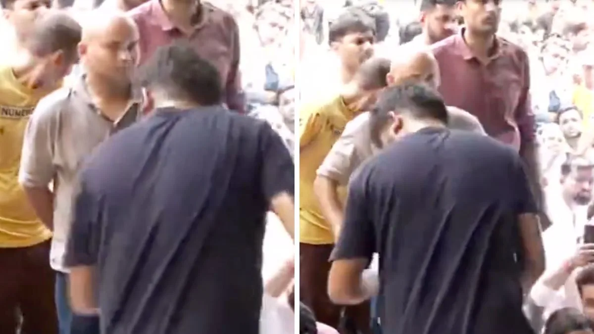 WATCH | Ink thrown at Abhijeet Dipke during Jantar Mantar protest; Parliament march faces hurdle
