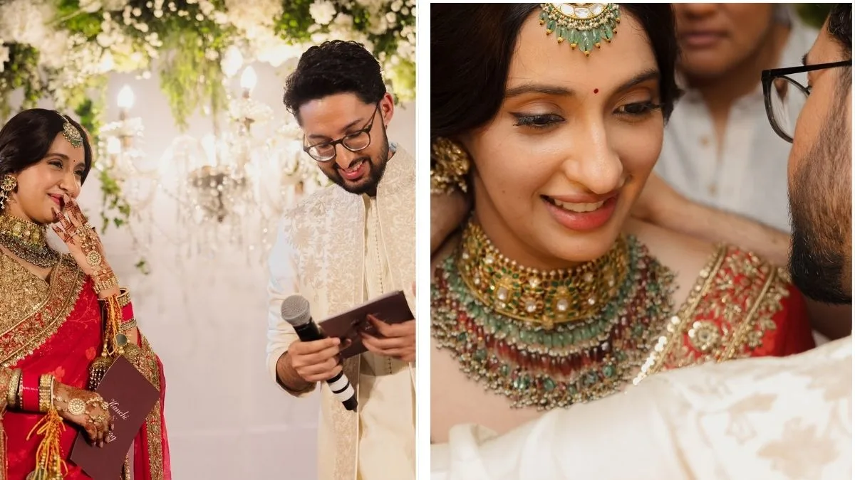 Akansha Ranjan Kapoor shares first wedding photos with Sharan Sharma, gives fans a glimpse of their intimate celebration