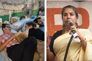 ‘Bol ke lab aazad hain tere’: Shabana Azmi sings Faiz at Jantar Mantar, extends support to NEET protesters