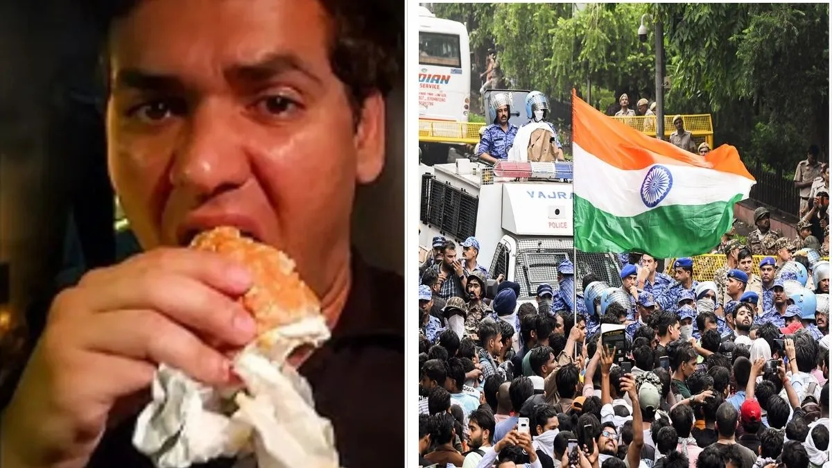 Burger Bawal at CJP Protest: Netizens slam spokesperson Vijeta Dahiya for ‘skipping’ protest to eat burger; he defends