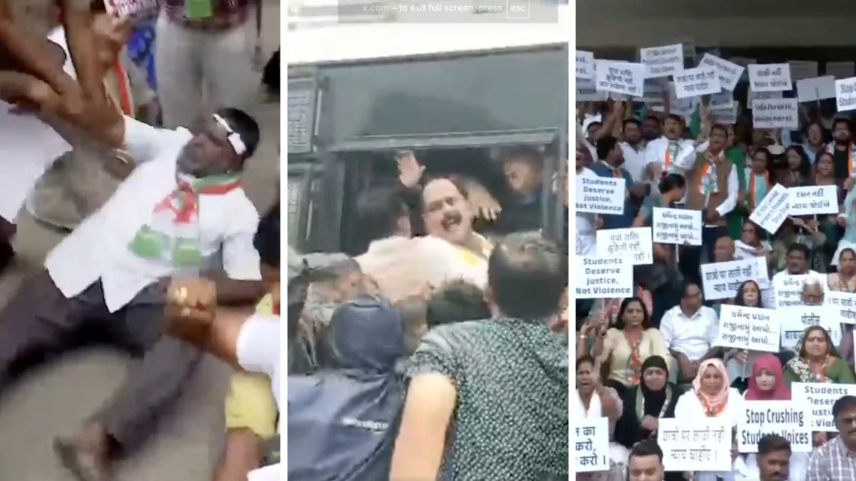 Congress stages nationwide protests over Rahul Gandhi’s detention, NEET paper leak; workers held in several states