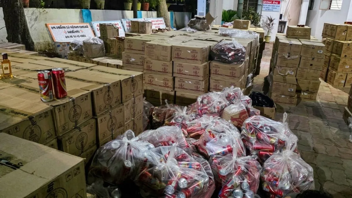 From bottles to vehicles to mobile phones: Full list of what Gujarat Police seized in Rs 1.86 crore liquor bust