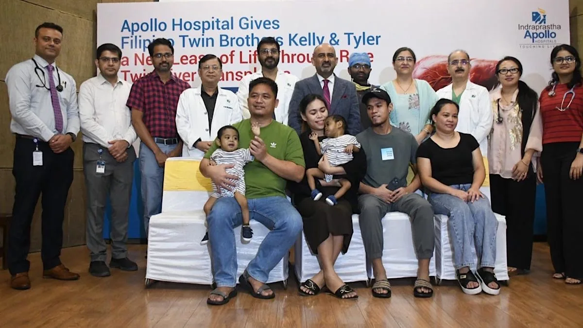 Filipino twin brothers gets new lease of life at Apollo Hospital in Delhi through rare twin liver transplants