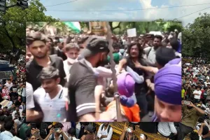 Clashes erupt within Jantar Mantar agitators, CJP gets into fight with Nihang Sikhs