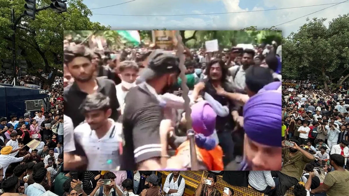 Clashes erupt within Jantar Mantar agitators, CJP gets into fight with Nihang Sikhs