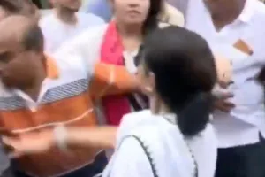 Mamata loses cool during TMC protest against Baruipur rape and murder, slaps party worker; BJP reacts